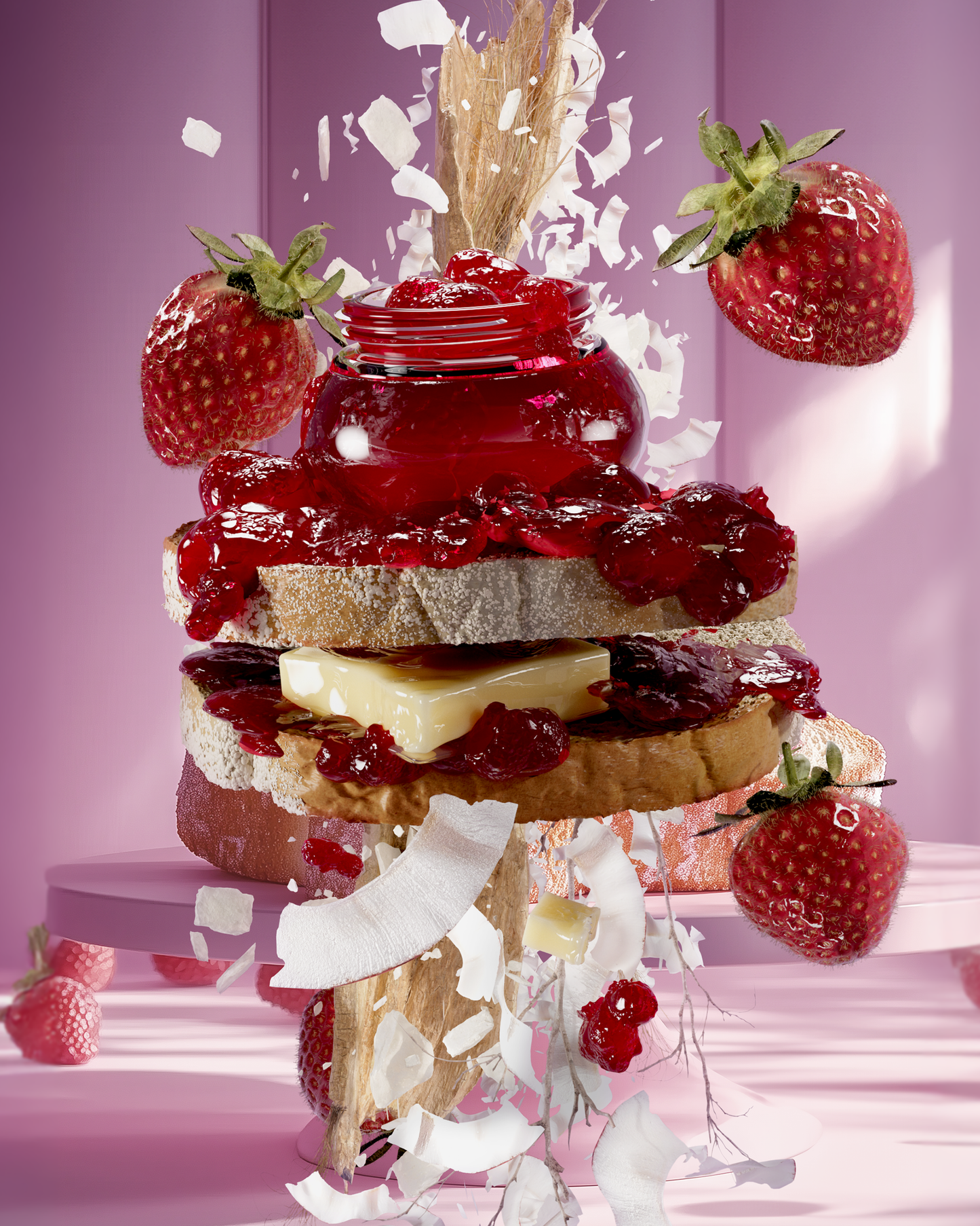 jam on toast mini - lilac