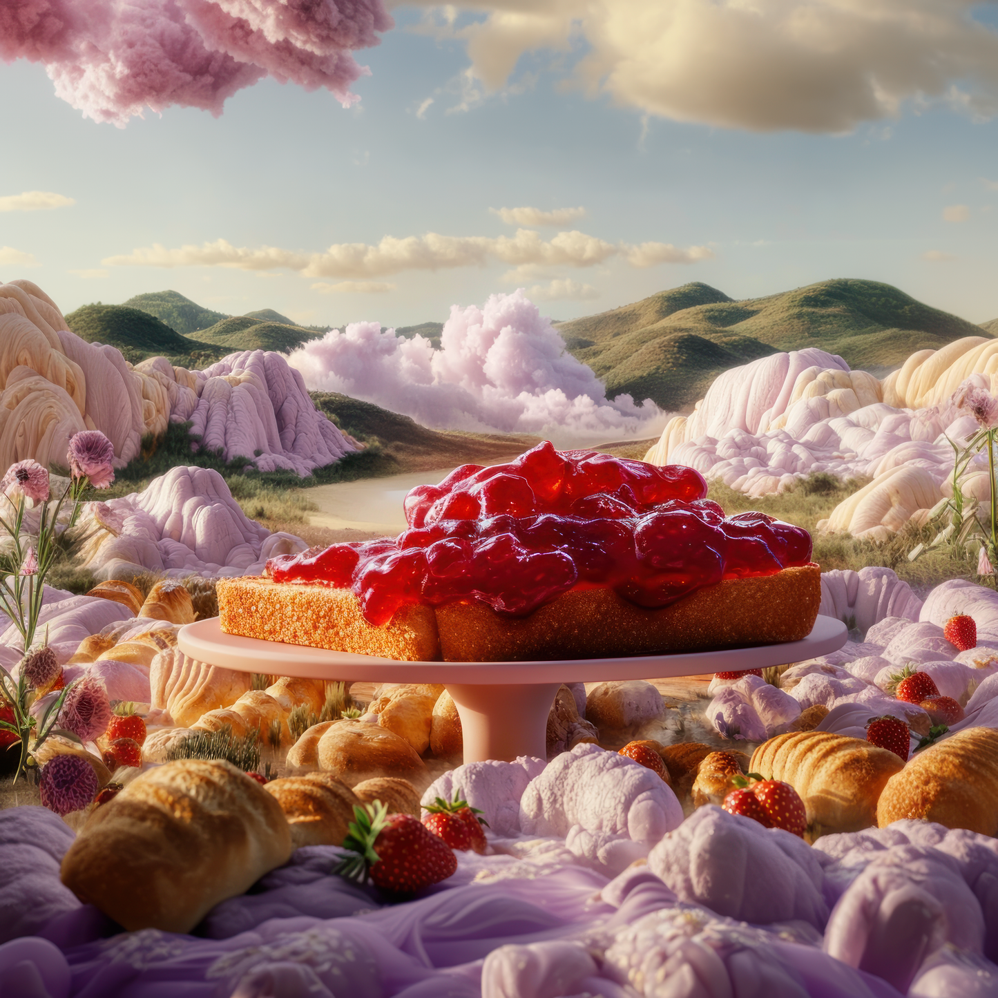 jam on toast mini - lilac